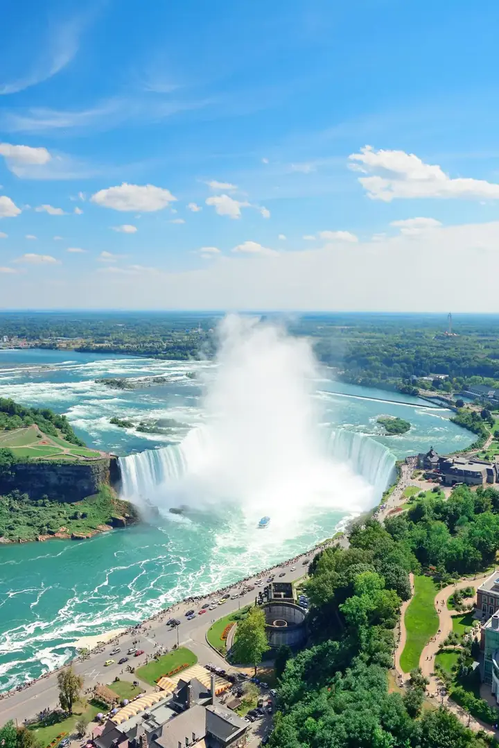 Aerial view of Niagara Falls